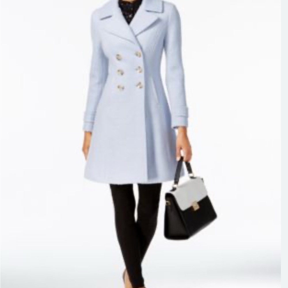 Ivanka Trump Women's Light Blue Trench Coat